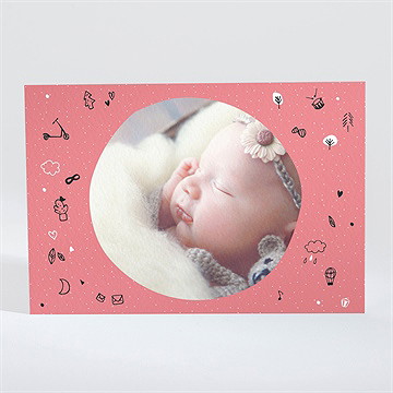 Dankeskarte Geburt Kindheitsträume - Vue 2