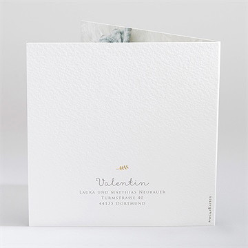 Geburtskarte Blumen Initial - Vue 3