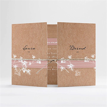 Hochzeitseinladung Mit Efeu Gebunden