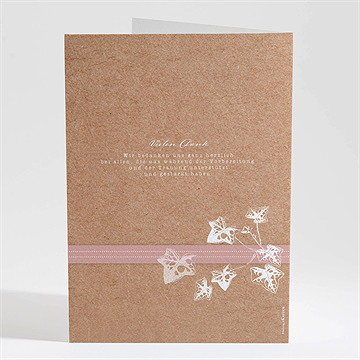 Kirchenheft Hochzeit mit efeu gebunden - vue 4