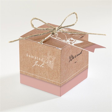 Geschenkbox Hochzeit mit efeu gebunden