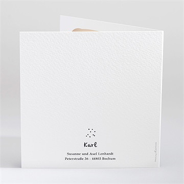 Geburtskarte Pünktchen Kunst - Sicht 3