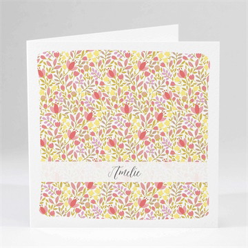 Geburtskarte blumenmeer