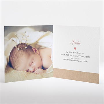 Geburtskarte blumenmeer - Vue 2