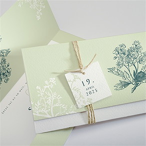 Hochzeitseinladung greenery