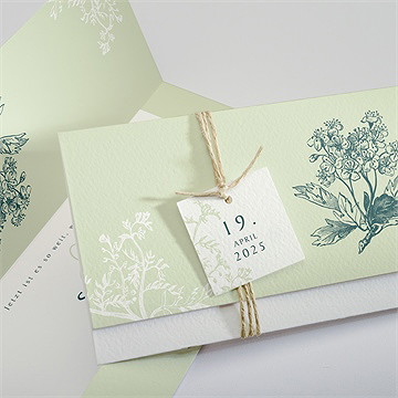 Hochzeitseinladung Greenery