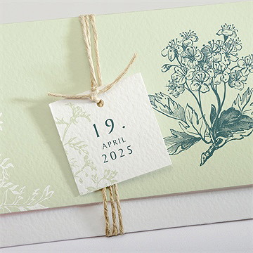 Hochzeitseinladung Greenery - Sicht 2