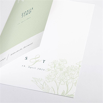 Kirchenheft Hochzeit greenery - Sicht 2