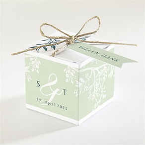 Geschenkbox Hochzeit greenery