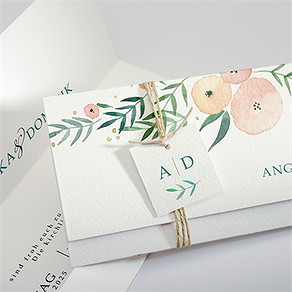 Hochzeitseinladung wilde rose