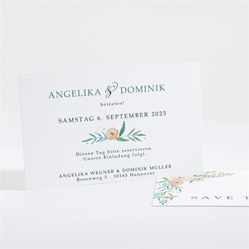 Save the Date Karte Wilde rose