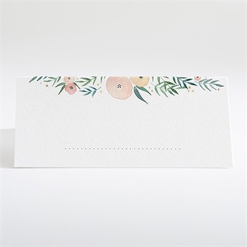 Tischkarte Hochzeit Wilde Rose - Tischkarte Rückseite