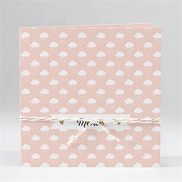 Geburtskarte Schneewolken