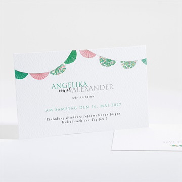 Save the Date Karte Girlande