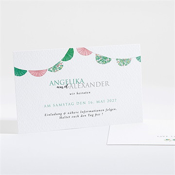 Save The Date Karte Girlande