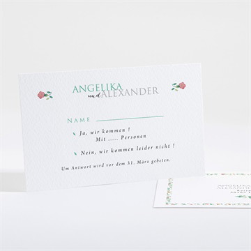 Antwortkarte Hochzeit Girlande
