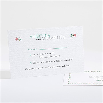 Antwortkarte Hochzeit Girlande