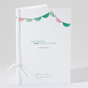 Kirchenheft Hochzeit Girlande