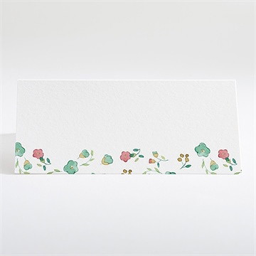 Tischkarte Hochzeit Girlande - Tischkarte Rückseite