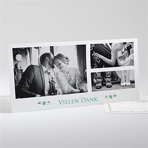 Dankeskarte Hochzeit girlande