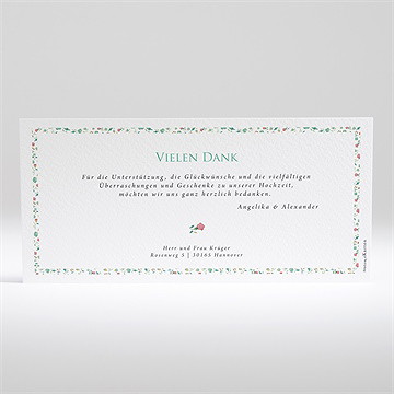 Dankeskarte Hochzeit Girlande - Vue 2