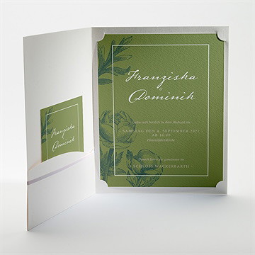 Hochzeitseinladung Englischer Garten - Sicht 2