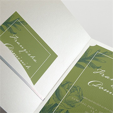 Hochzeitseinladung Englischer Garten - Sicht 3