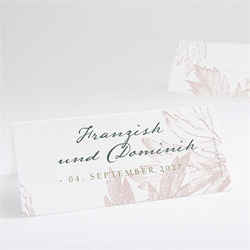 Tischkarte Hochzeit Englischer Garten