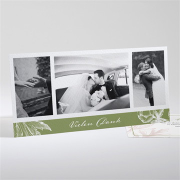 Dankeskarte Hochzeit englischer garten