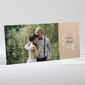 Dankeskarte Hochzeit blumenwiese