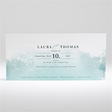 Hochzeitseinladung Wald Aquarell - Vue 2