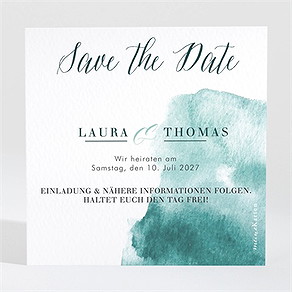 Save the Date Karte wald aquarell