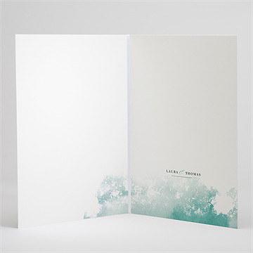 Kirchenheft Hochzeit wald aquarell - Sicht 3