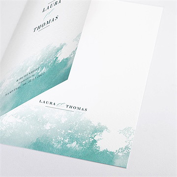 Kirchenheft Hochzeit wald aquarell - Vue 2