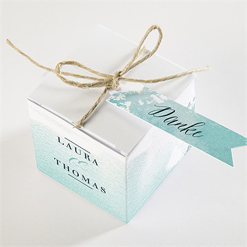 Geschenkbox Hochzeit Wald Aquarell - Sicht 3