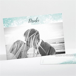 Dankeskarte Hochzeit wald aquarell