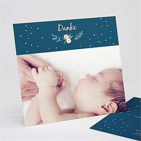 Dankeskarte Geburt schönes foto