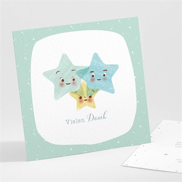 Dankeskarte Geburt Sternenrausch