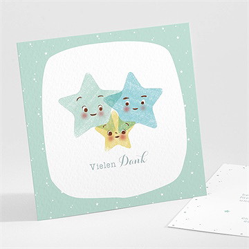Dankeskarte Geburt Sternenrausch