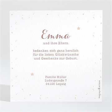 Dankeskarte Geburt Star - Vue 2