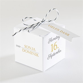 Geschenkbox Hochzeit der goldene tag