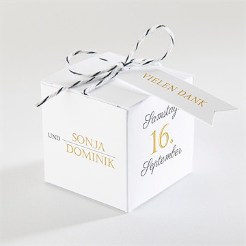 Geschenkbox Hochzeit der goldene tag