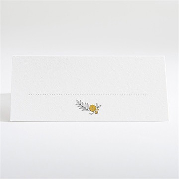 Tischkarte Hochzeit der goldene tag - Tischkarte Rückseite