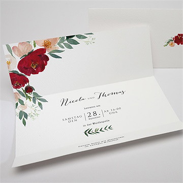 Hochzeitseinladung mohnblumen - vue 3