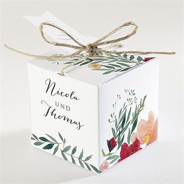 Geschenkbox Hochzeit mohnblumen - vue 2