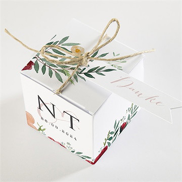 Geschenkbox Hochzeit mohnblumen - vue 3