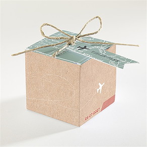 Geschenkbox Hochzeit flugticket