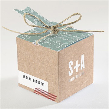 Geschenkbox Hochzeit flugticket - vue 2