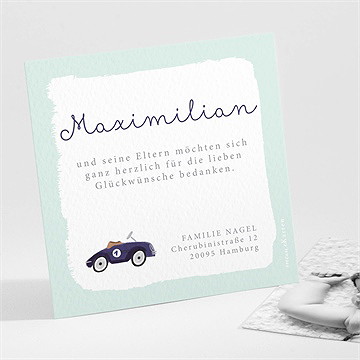 Dankeskarte Geburt Mein Auto