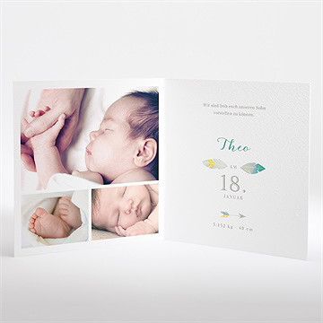 Geburtskarte Mein Kleiner Indianer - Vue 2